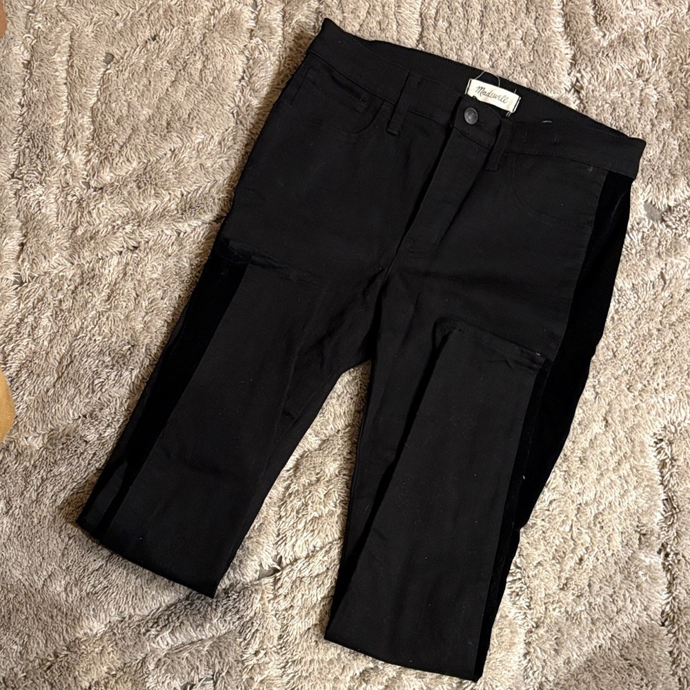 Madewell tuxedo stripe jeans
